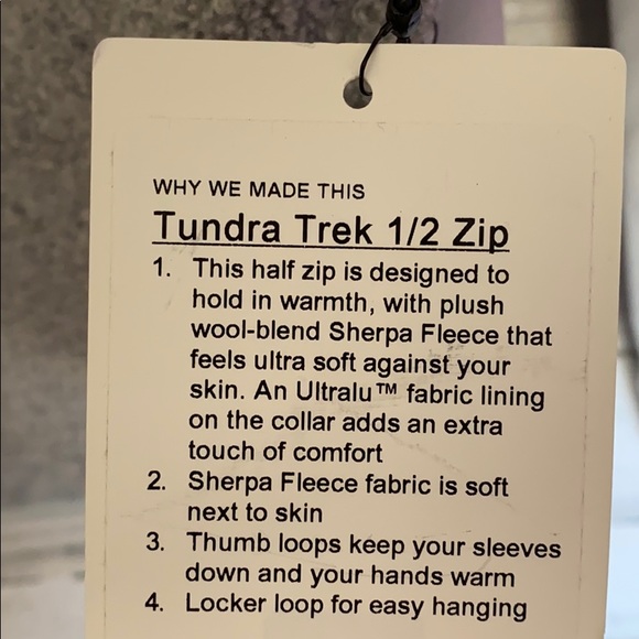 NWT Lululemon Tundra Trek 1/2 Zip - Picture 2 of 7